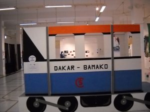 Représentation du train "Dakar-Bamako"